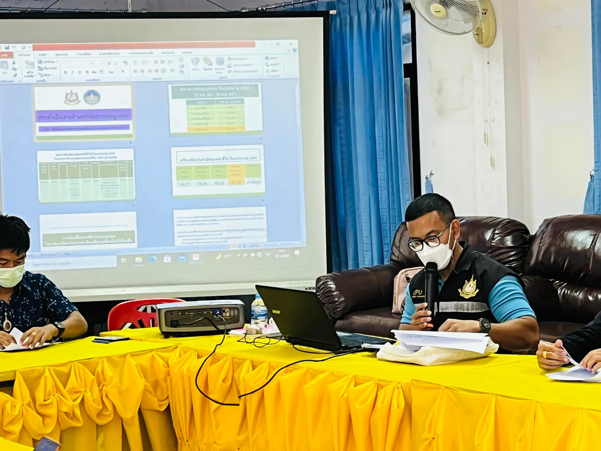 ต้อนรับคณะธรรมาภิบาลจังหวัดร้อยเอ็ดเดินทางมาตรวจเยี่ยมชมเรื่องของการจัดการเเละการคัดเเยกขยะภายในตำบลมะอึ